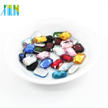 loose octagon faced glass beads for jewelry accessory